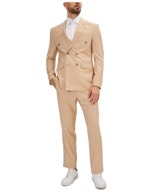 Ron Tomson Modern Double Breasted 2-Piece Suit Set