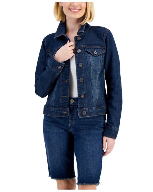 Style & Co . Petite Denim Jacket Created for
