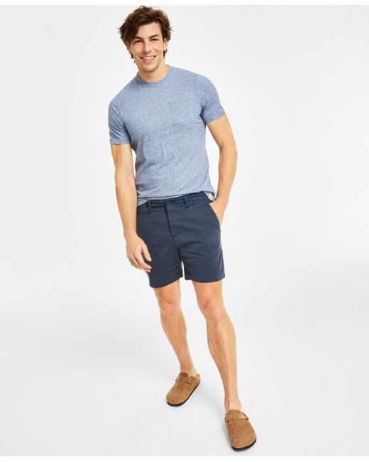 Sun + Stone Colin Flat Front 7 Chino Shorts Created for