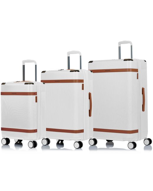 Champs 3-Piece Vintage-Like Air Hardside Luggage Set