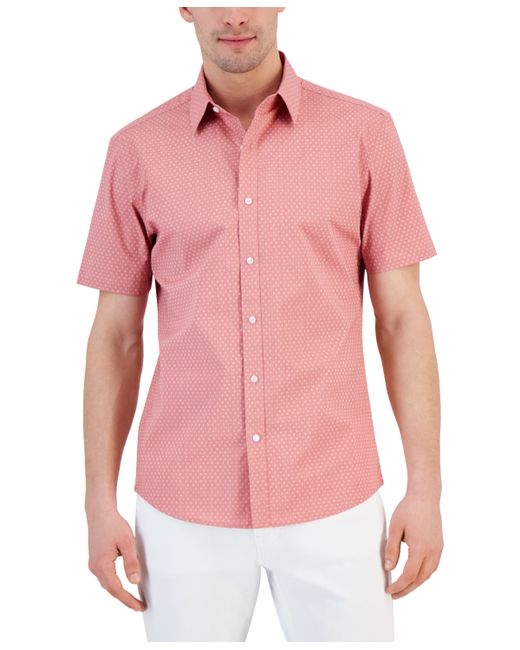 Michael Kors Slim-Fit Geo-Print Shirt