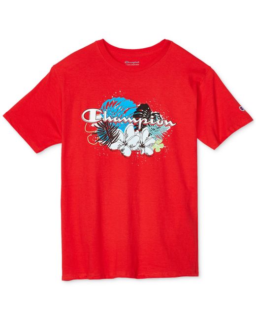 Champion Outlines Standard-Fit Logo Graphic T-Shirt