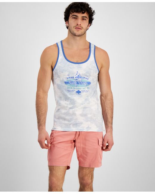 Sun + Stone Surf Shop Regular-Fit Graphic Tank Created for