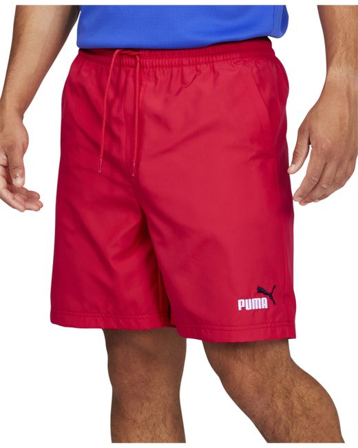 Puma Essentials Moisture-Wicking Logo Embroidered 7 Drawstring Shorts