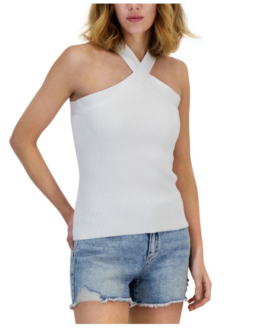 INC International Concepts Halter-Neck Sleeveless Sweater Top Created for