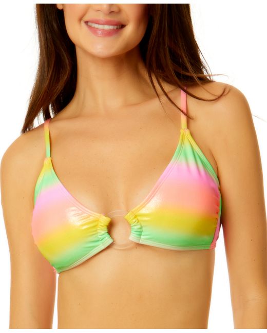 Salt + Cove Gumdrop Gradient Ring-Front Bralette Bikini Top Created for Swimsuit