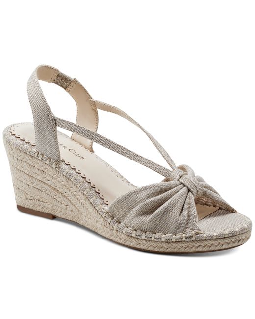Charter Club Kika Strappy Slingback Espadrille Wedge Sandals Created for Shoes