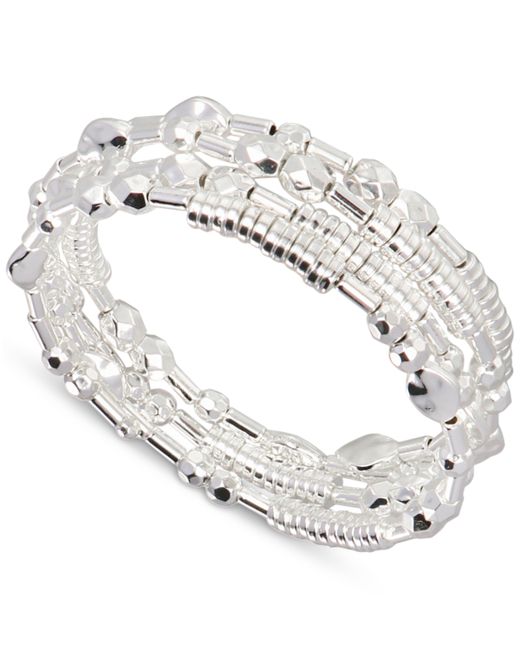 Style & Co Tone Beaded Multi-Row Coil Bracelet Created for
