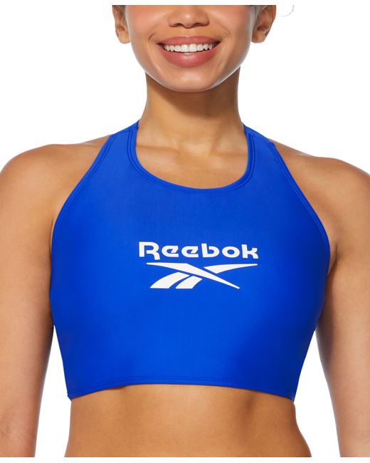 Reebok High-Neck T-Back Bikini Top Swimsuit