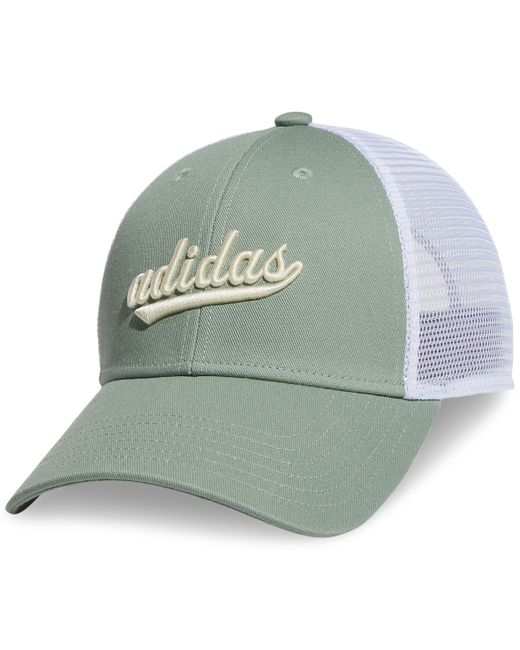 Adidas Embroidered Logo Mesh Trucker Hat