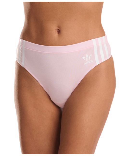Adidas Intimates 3-Stripes Wide-Side Thong Underwear 4A1H63