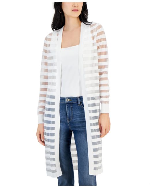 INC International Concepts Striped Long Cardigan Created for