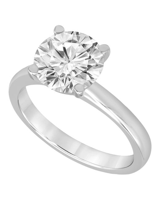 Badgley Mischka Certified Lab Grown Diamond Solitaire Engagement Ring 4 ct. t.w. in 14k Gold