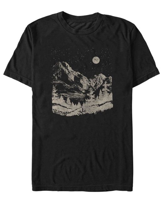 Fifth Sun Mountain Scene Short Sleeve T-shirt