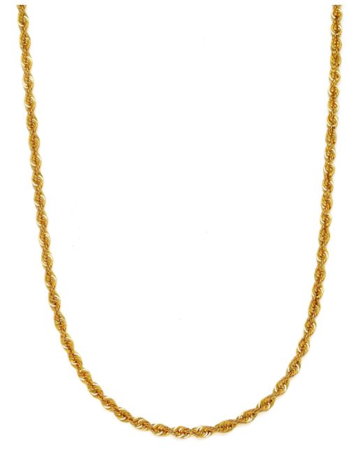 Macy's Sparkle Rope Link 22 Chain Necklace 3mm in 14k Gold