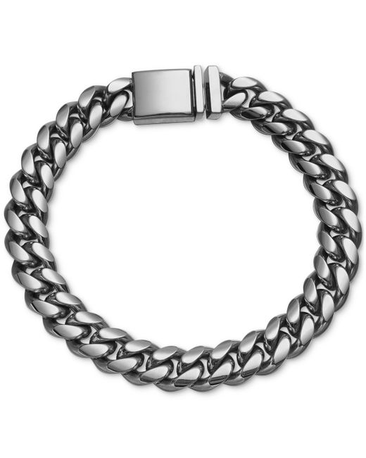 Esquire Men's Jewelry Cuban Link Bracelet in Gold-Tone Ion-Plated Created for