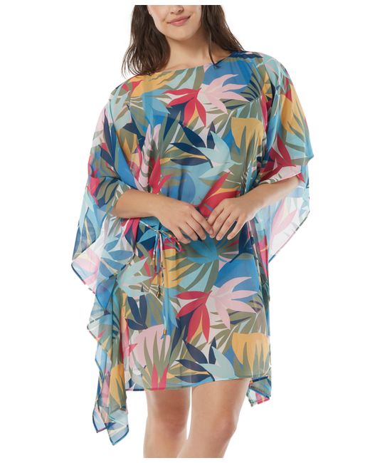 Coco Reef Coco Contours Chiffon Caftan Cover-Up Dress Swimsuit
