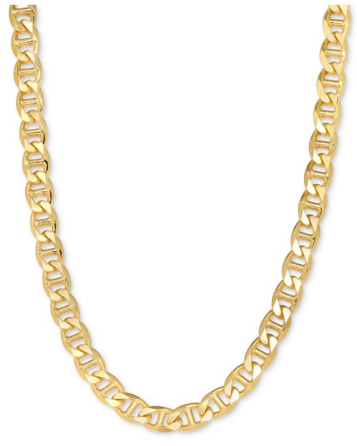 Macy's Mariner Link 22 Chain Necklace 13.5mm in 14k Gold-Plated Sterling