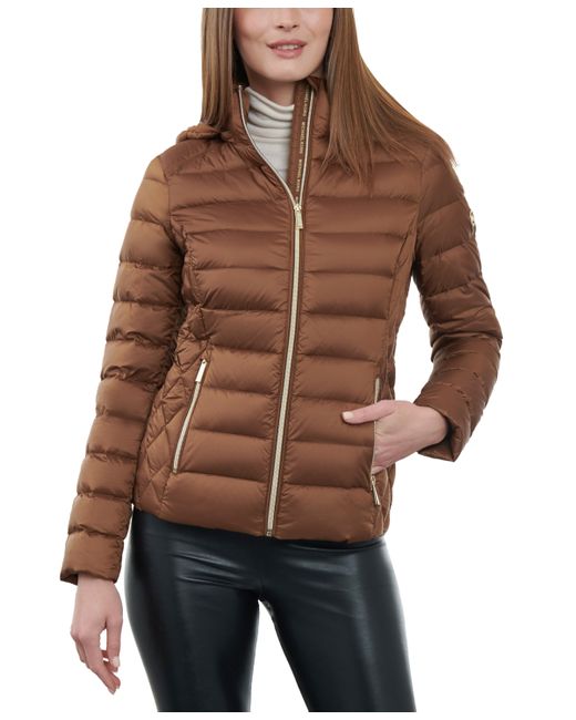 Michael Kors Michael Hooded Packable Down Puffer Coat Created for