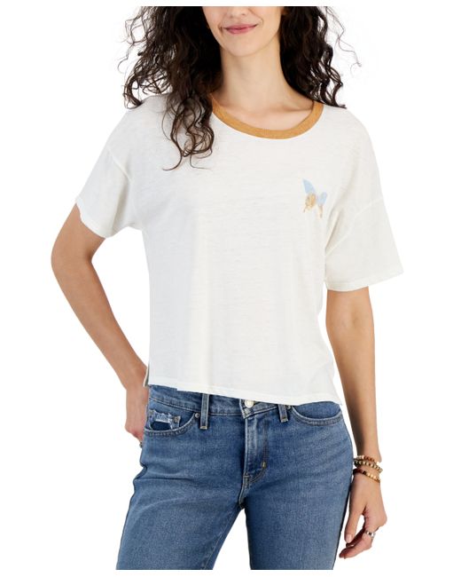 Hippie Rose Juniors Graphic Ringer Short-Sleeve T-Shirt