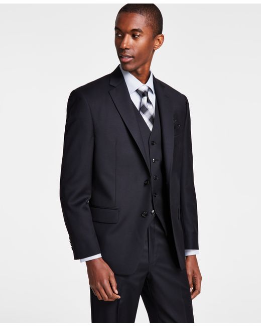 Michael Kors Classic-Fit Wool Stretch Solid Suit Jacket
