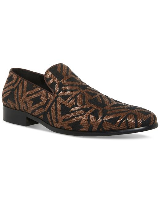 Steve Madden Ashby Patterned Embroidery Smoking Slipper Shoes