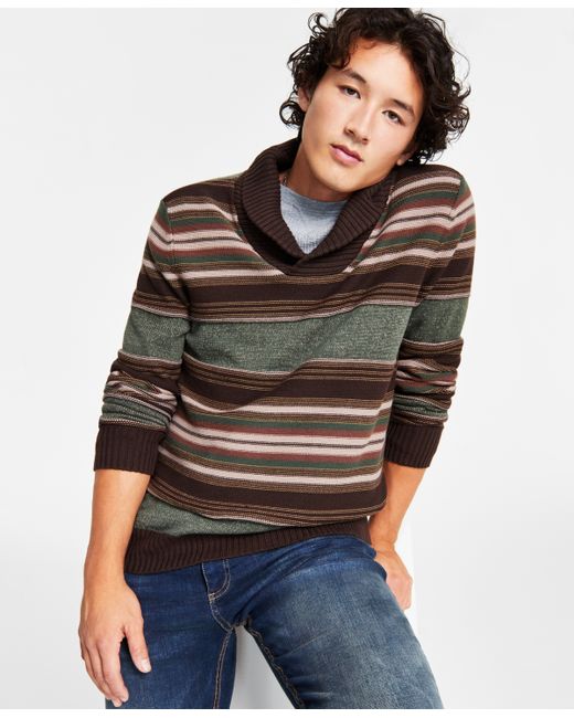 Sun + Stone Blanket Stripe Shawl Sweater Created for
