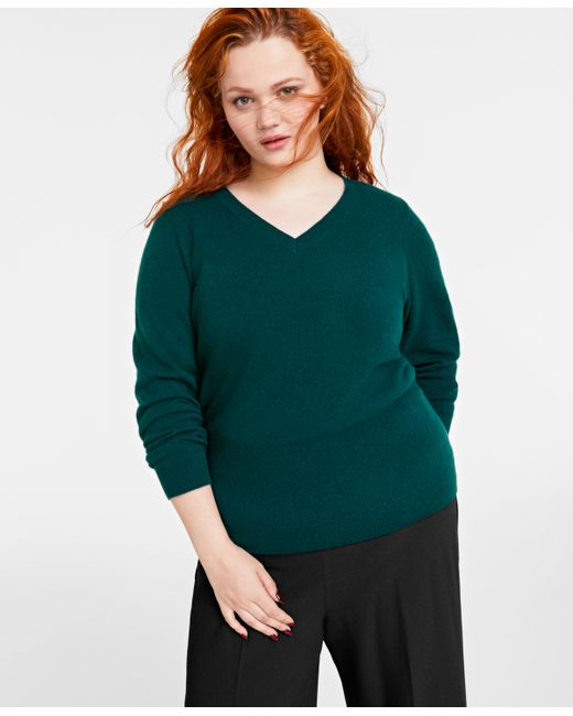 Charter Club Plus V-Neck Sweater Created for