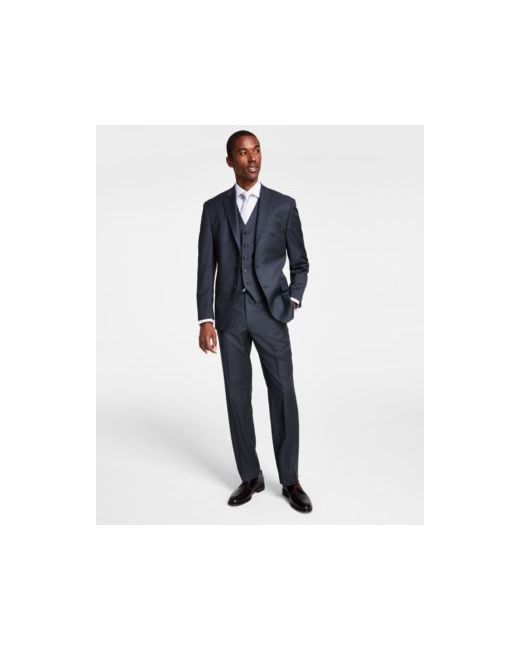 Michael Kors Classic Fit Wool Stretch Solid Vested Suit Separates