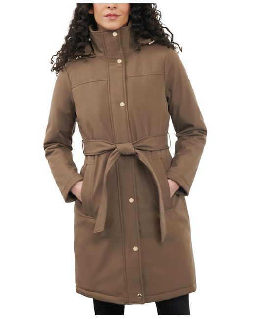 Michael Kors Michael Hooded Belted Raincoat Created for