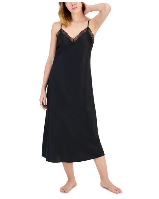 I.N.C. International Concepts Lace-Trim Satin Nightgown Created for