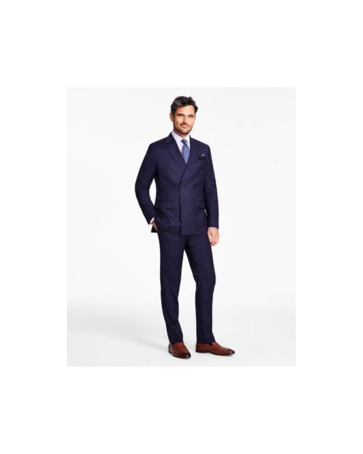 Tallia Slim Fit Double Breasted Wool Suit