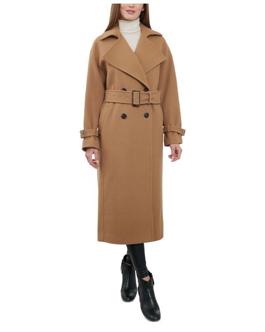 Michael Kors Michael Double-Breasted Belted Maxi Coat