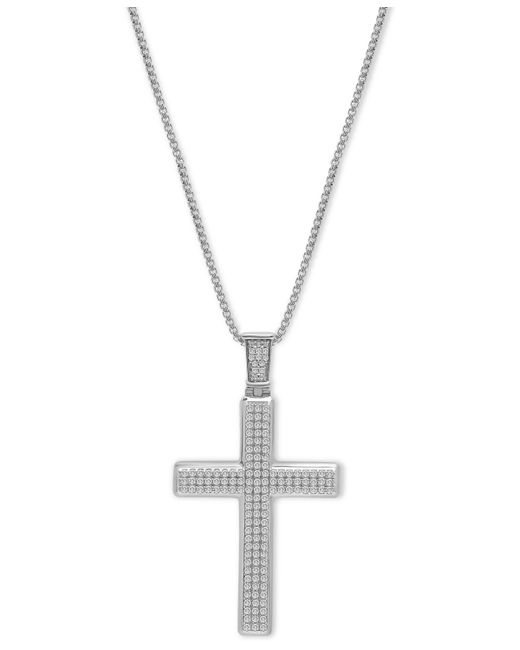 Macy's Diamond Cross 22 Pendant Necklace 1 ct. t.w.