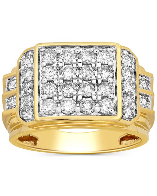 Macy's Diamond Multi Cluster Ring 2 ct. t.w. in 10k Gold