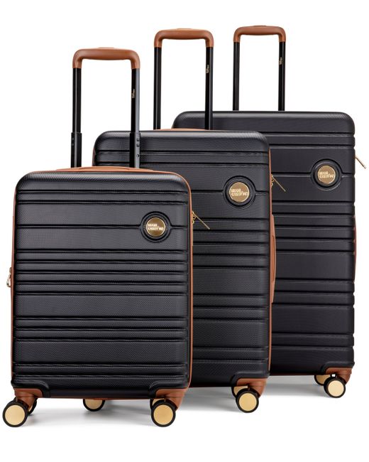 Miami Carryon Brickell 3 Piece Expandable Retro Spinner Luggage Set