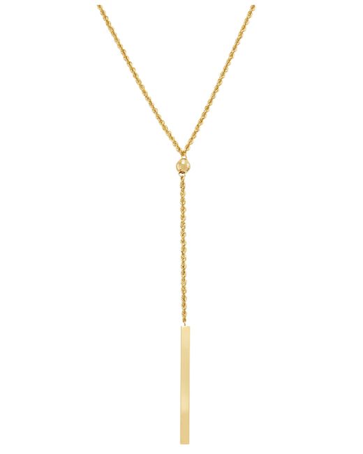 Macy's Rope Bar Lariat Necklace in 14k Gold