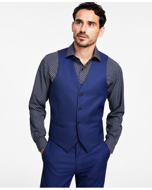 Alfani Slim-Fit Stretch Solid Suit Vest Created for