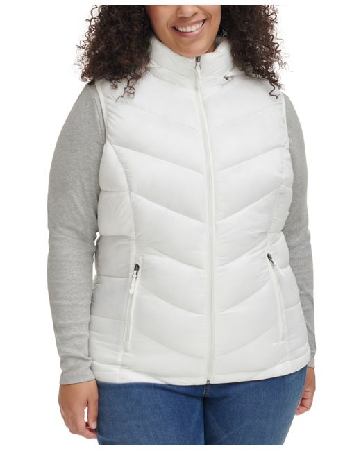 Charter Club Plus Hooded Packable Puffer Vest Created for