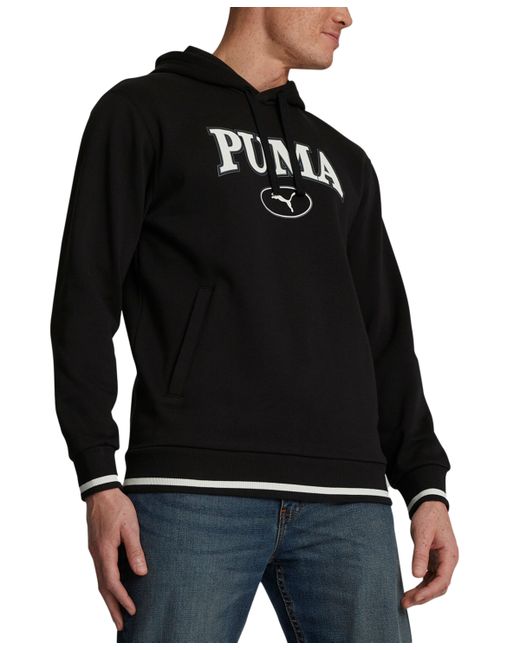Puma Squad Brushed Fleece Logo Hoodie