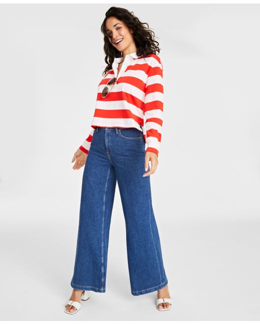 On 34th High Rise Wide-Leg Jeans Created for