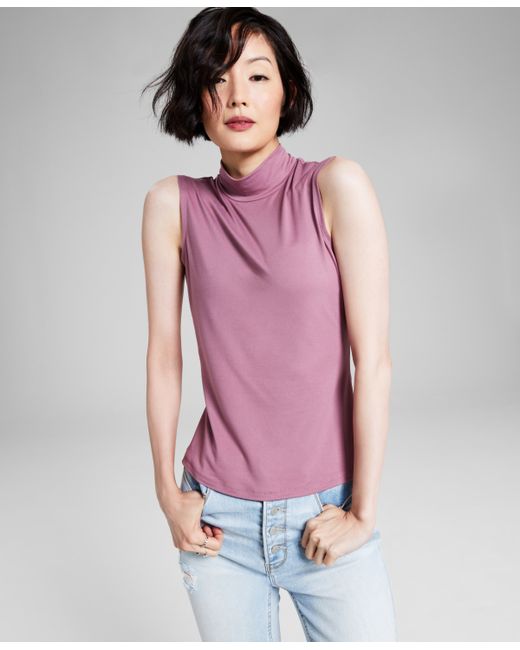And Now This Mock-Neck Sleeveless Top