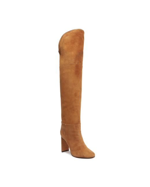 Schutz Austine Casual Over-The-Knee High Block Boots Shoes