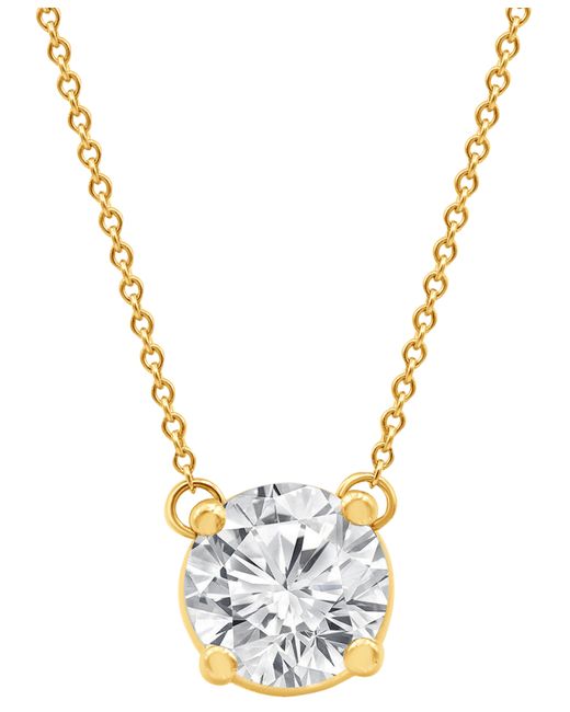 Badgley Mischka Certified Lab Grown Diamond Solitaire Pendant 18 Necklace 2-1/4 ct. t.w. in 14k Gold