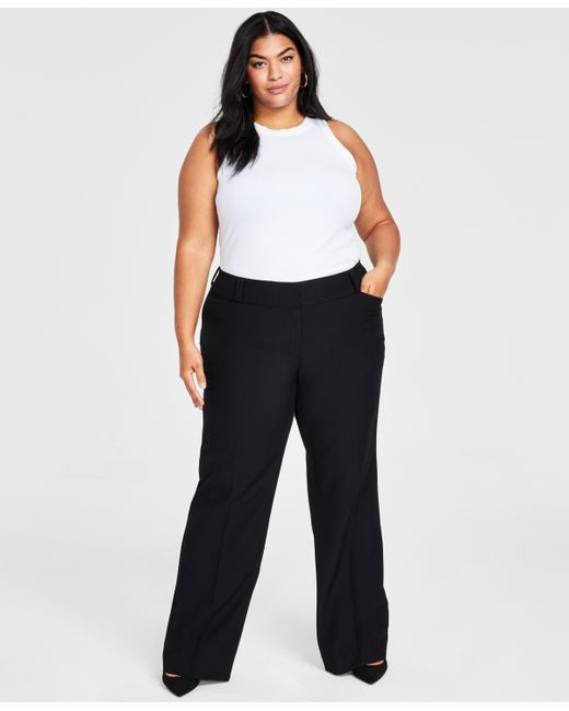I.N.C. International Concepts Plus Curvy Bootcut Pants Created for