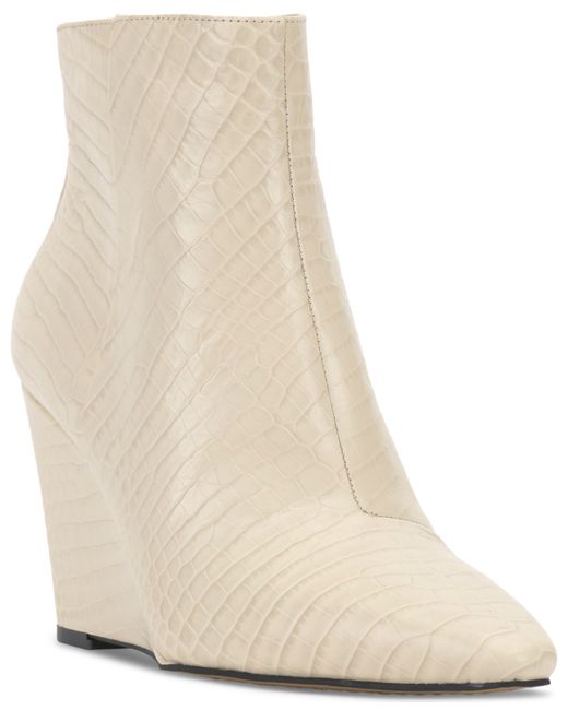 Vince Camuto Teeray Pointed-Toe Wedge Booties Shoes