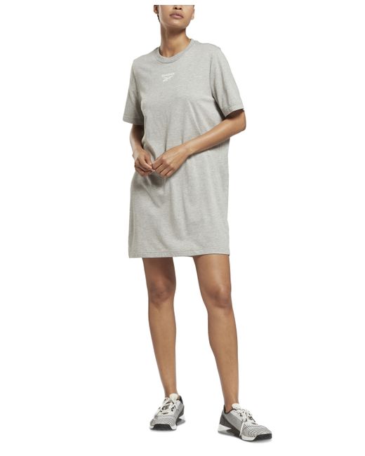 Reebok Cotton Logo Oversized T-Shirt Dress