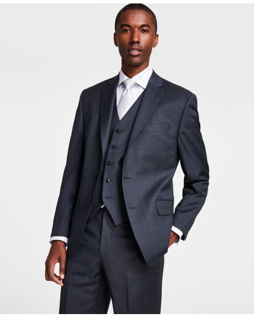Michael Kors Classic-Fit Wool Stretch Solid Suit Jacket