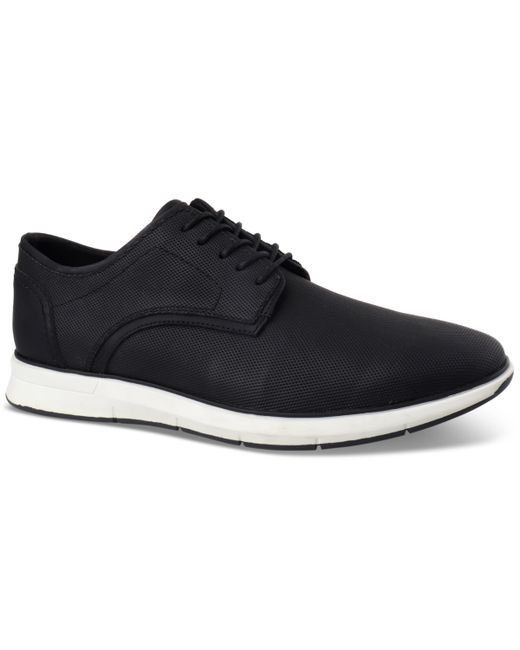Alfani Textured Faux-Leather Lace-Up Sneakers Created for Shoes