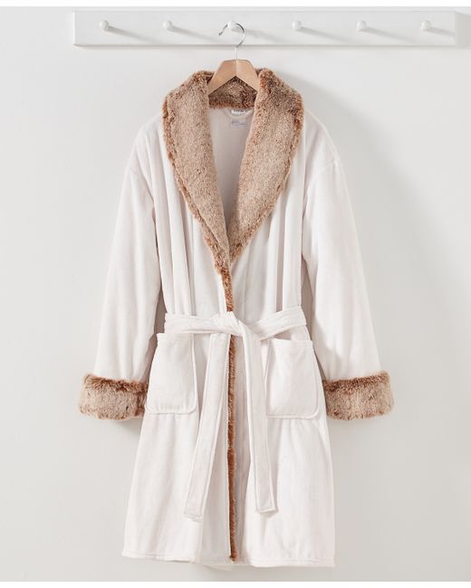 Hotel Collection Faux Fur Robe Created for Bedding